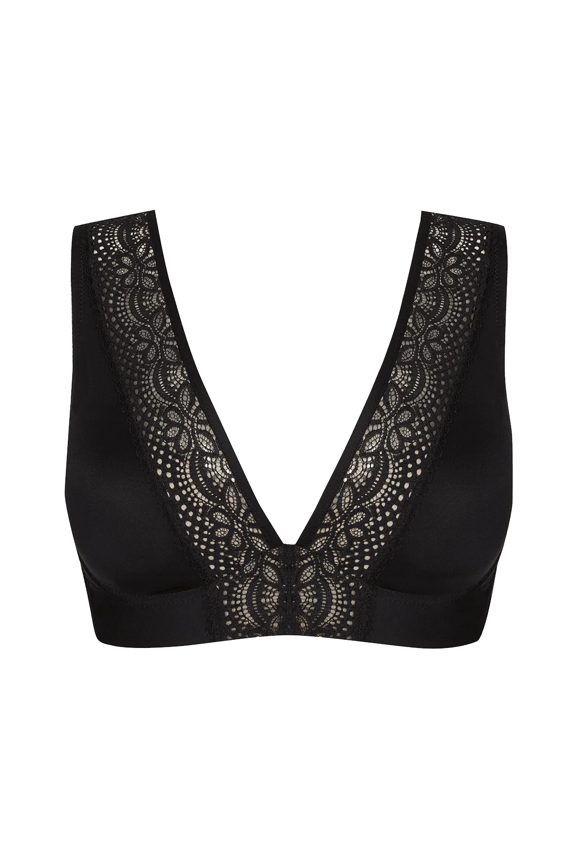 Soutien-gorge coques en dentelle et microfibre L'irrésistible - Noir - Image 5
