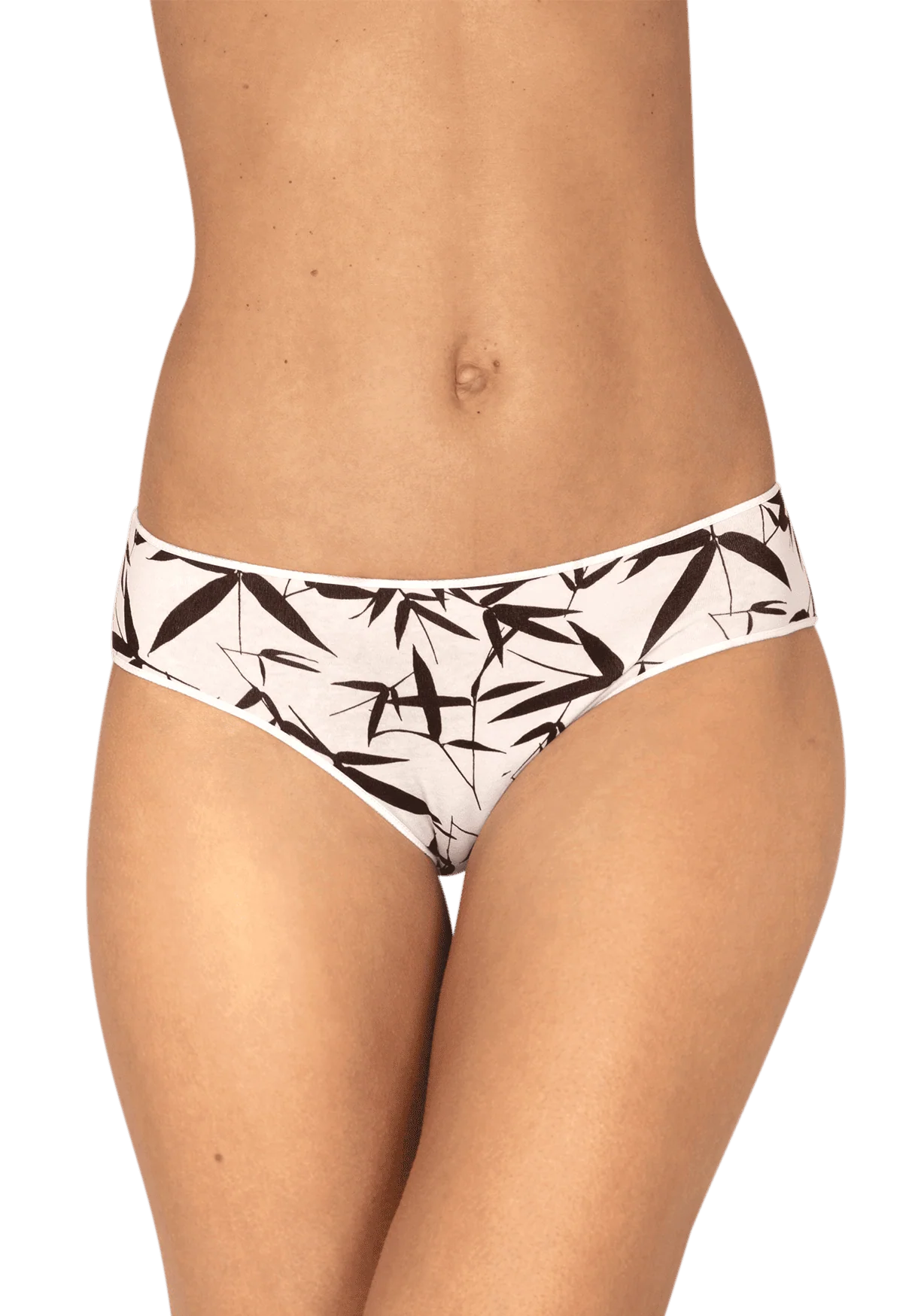 Lot de 3 Slips - Trio Imprimé Floral - Noir / imprimé nacre