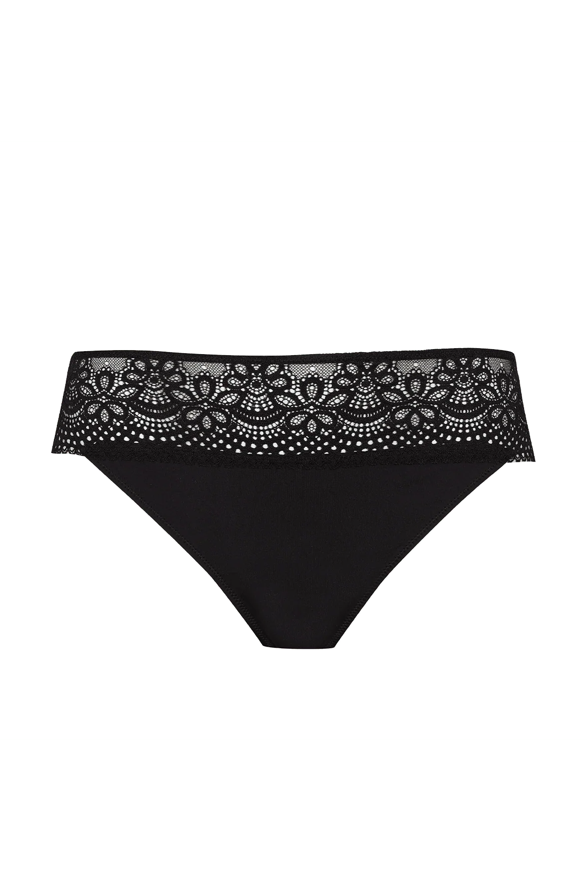 Slip brésilien dentelle et microfibre L'irrésistible - Noir - Image 5