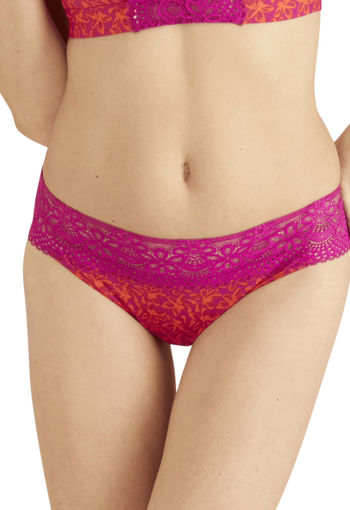 Slip brésilien dentelle et microfibre L'irrésistible - Tiaré - Image 2