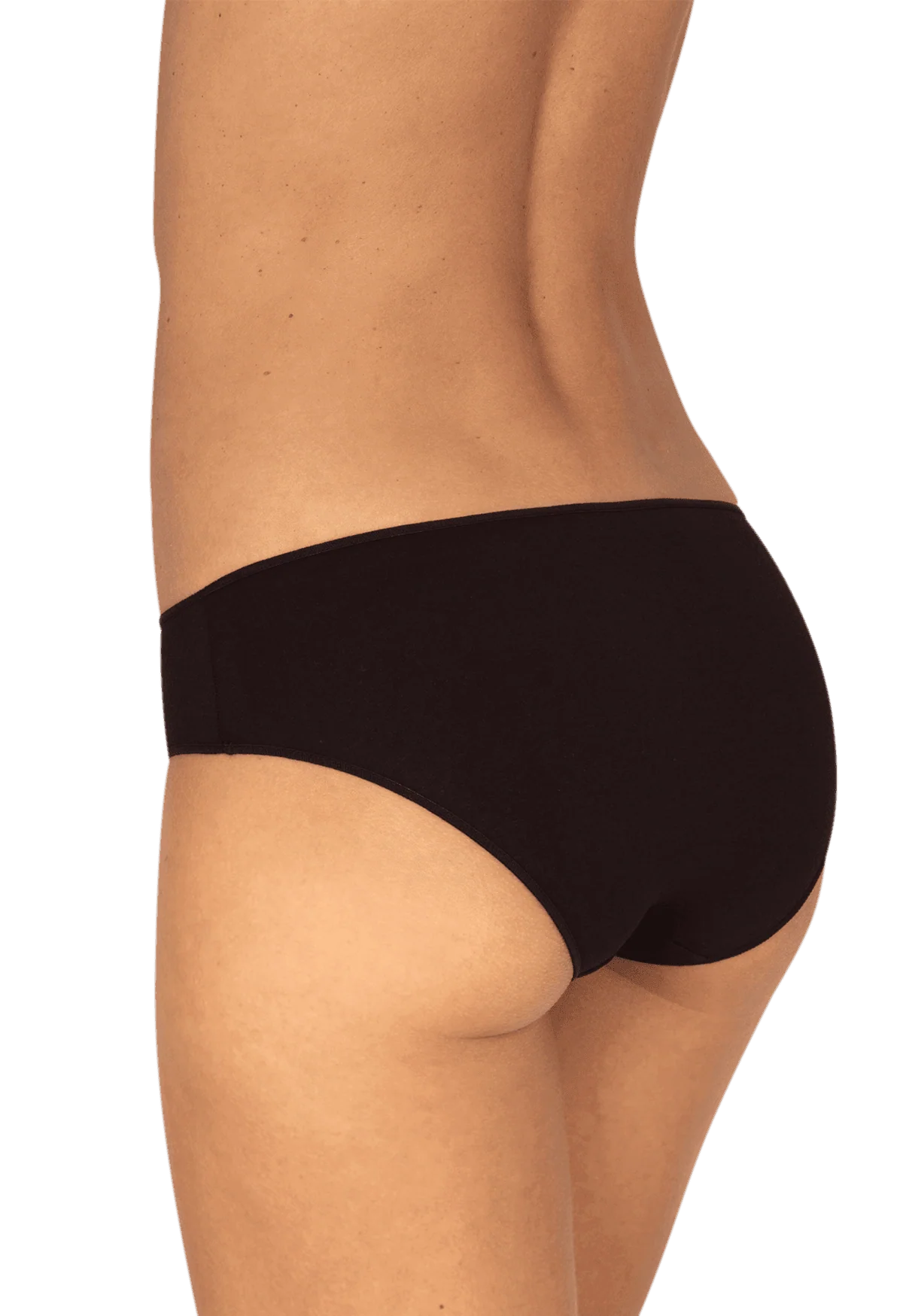 Lot de 3 slips en coton bio Intimement Bio - Graphique / noir / nude - Image 5