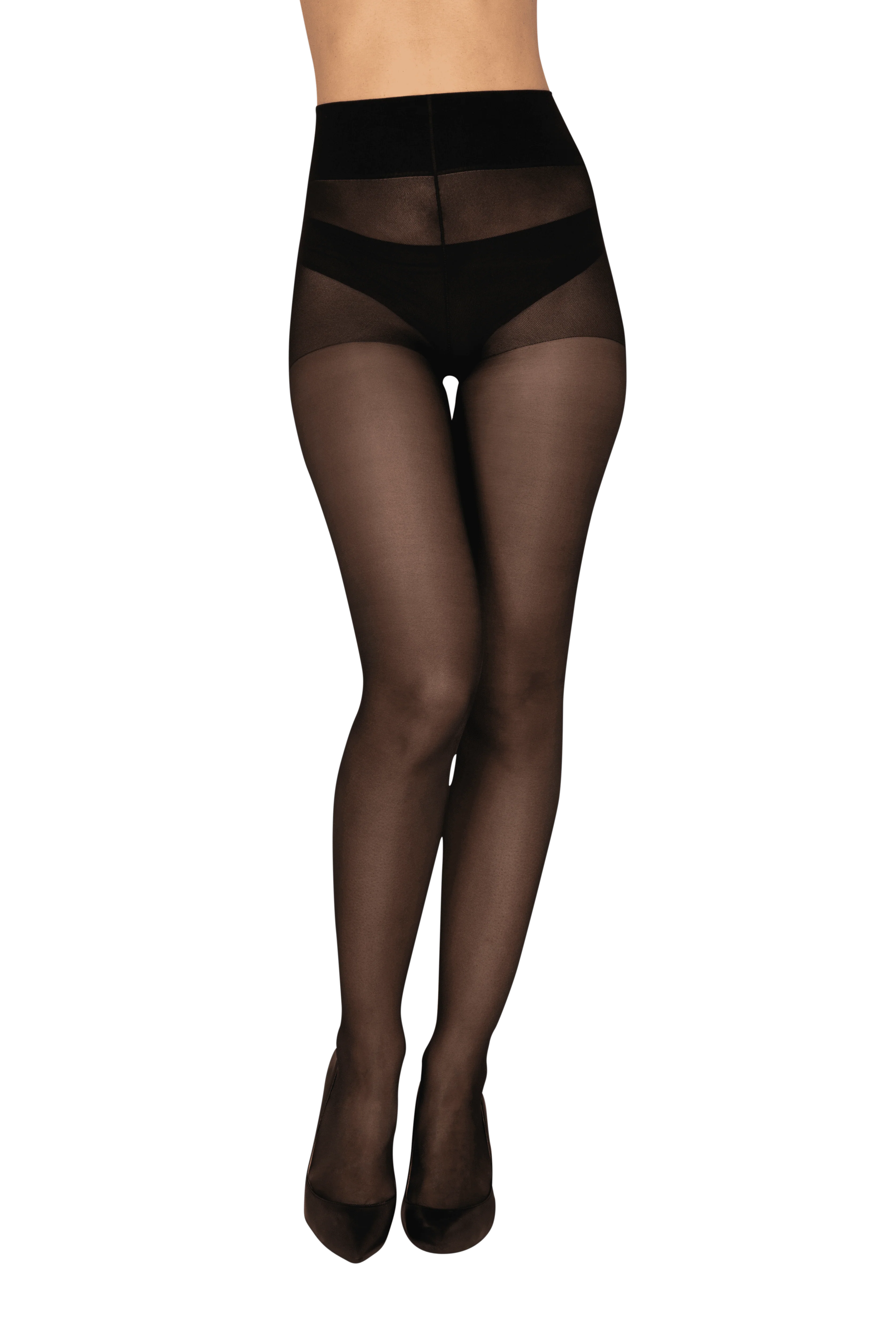 Collant Semi-Opaque 30D Well Infini Confort - Noir