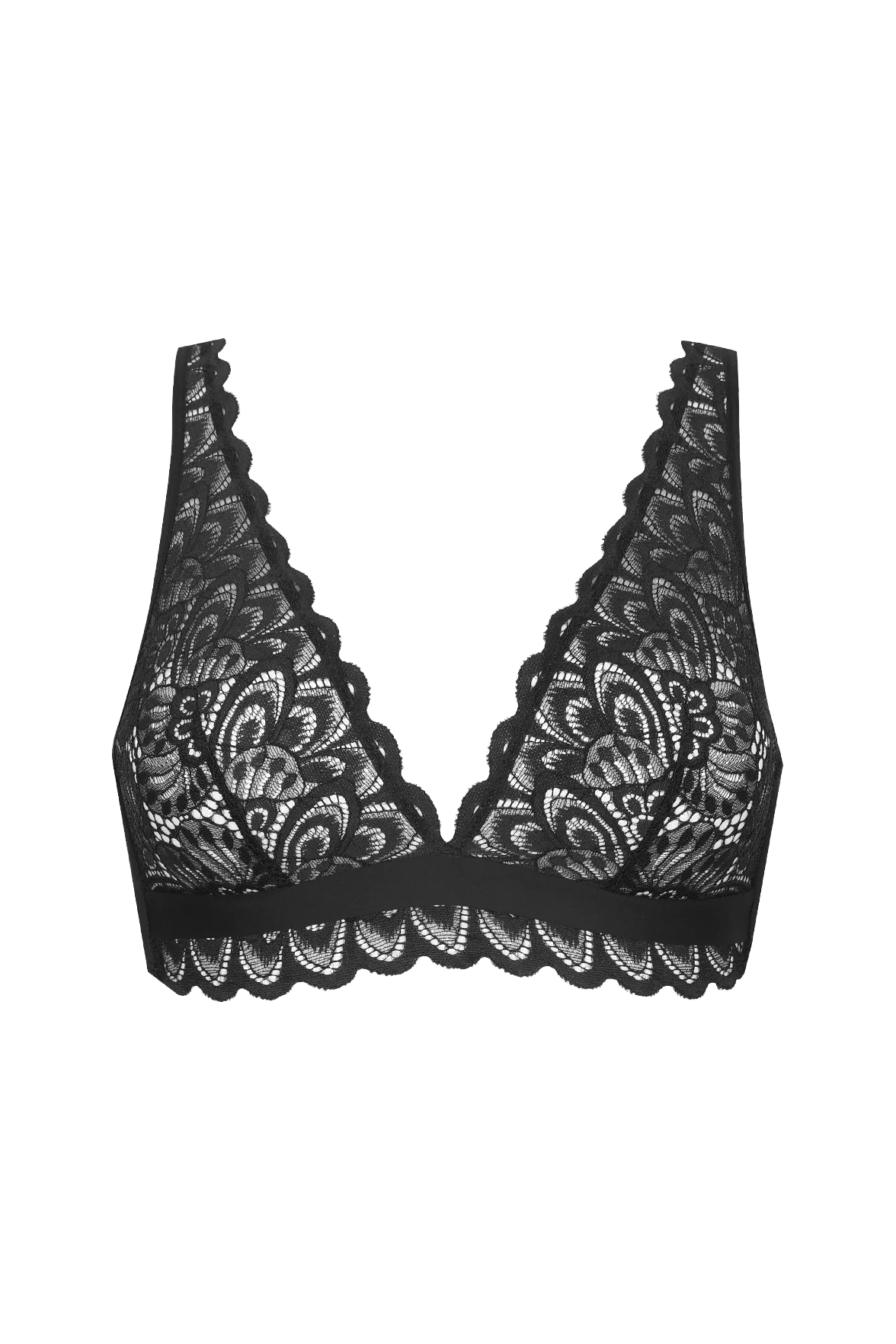 Soutien-gorge sans armatures Dentelle Audacieuse - Noir - Image 5