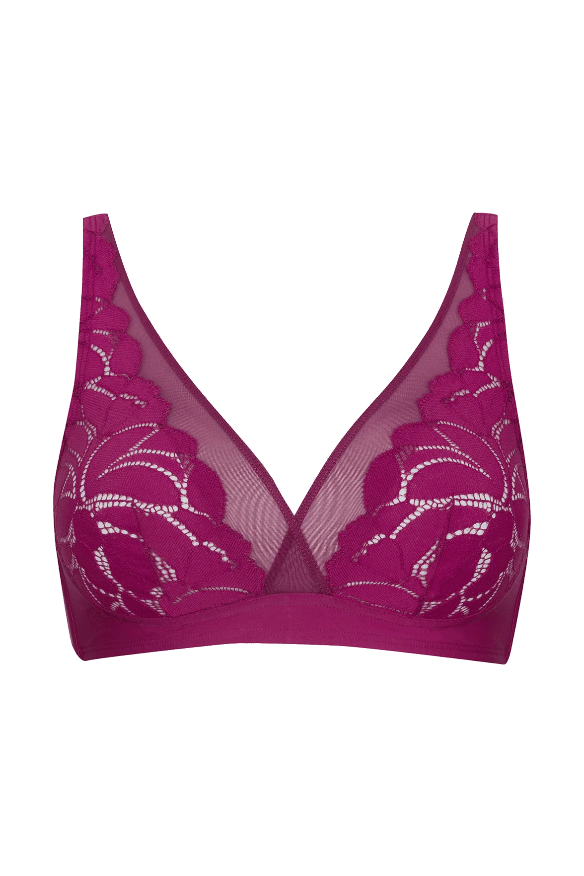 Soutien-gorge sans armatures Dentelle Prodigieuse - Fuchsia - Image 5