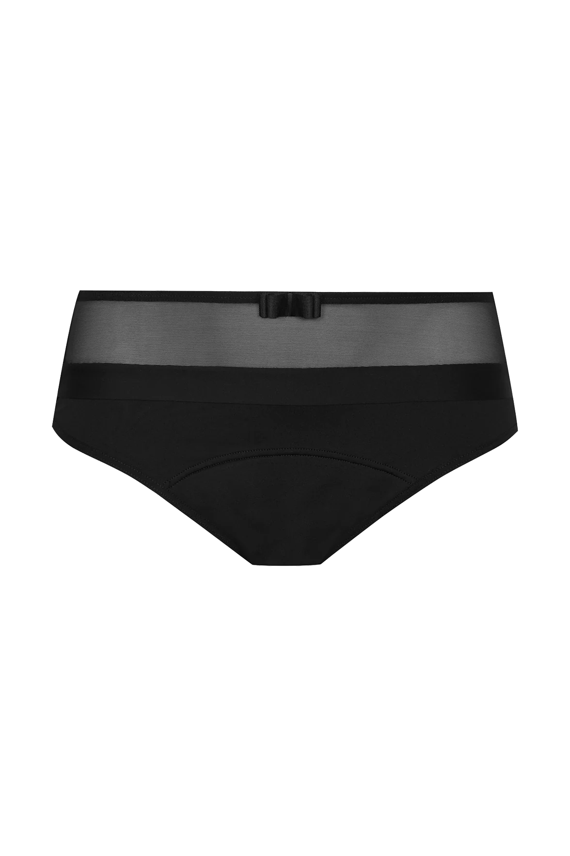 Flux Modéré - Culotte Menstruelle Tulle Design Intimement WELL - Noir - Image 5