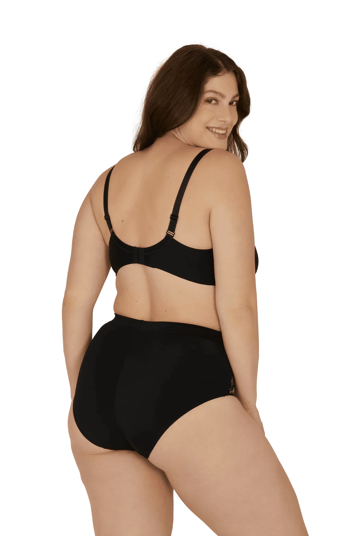 Soutien-gorge sans armatures basque dentelle Well Allure L'Elégante - Noir - Image 4