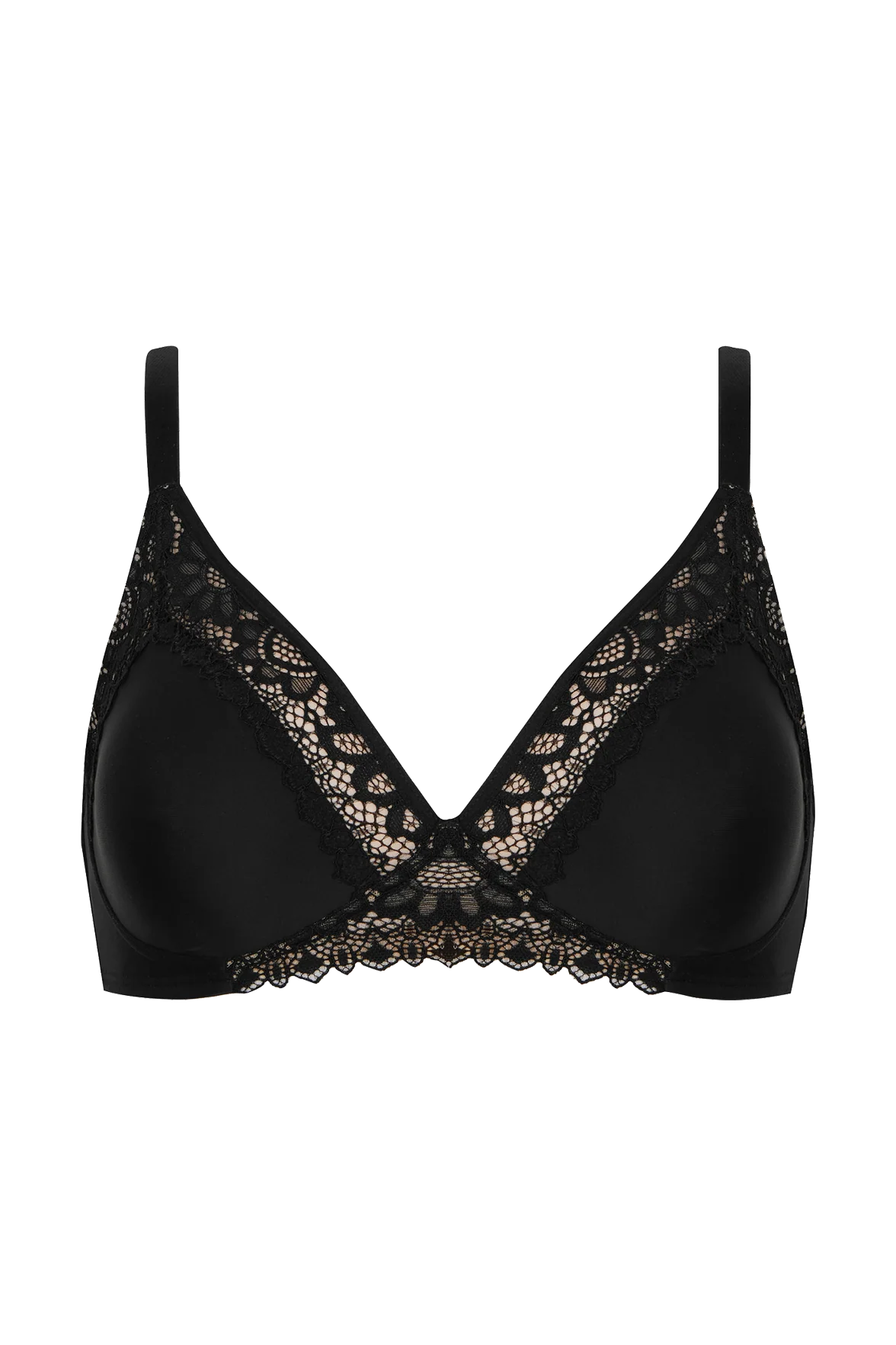 Soutien-gorge sans armatures basque dentelle Well Allure L'Elégante - Noir - Image 5