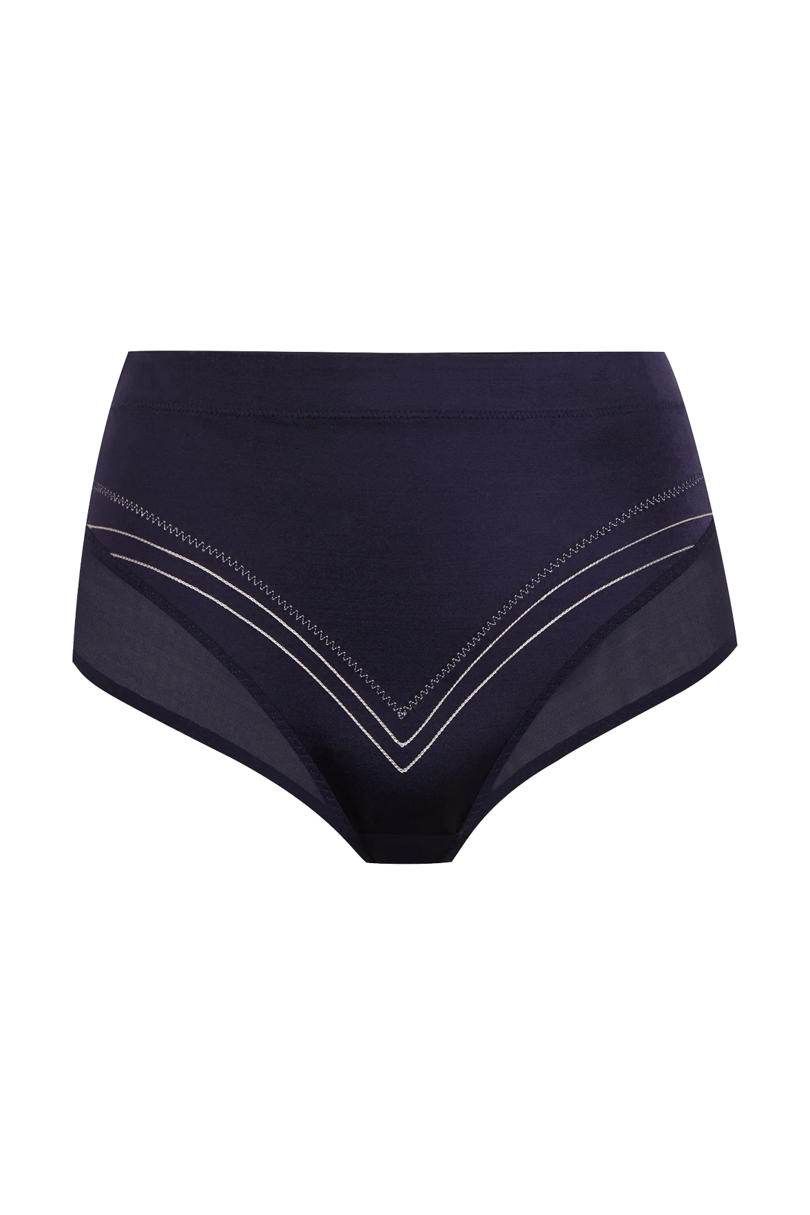 Culotte Body Galbe Elégance - Bleu nuit / poudre - Image 3