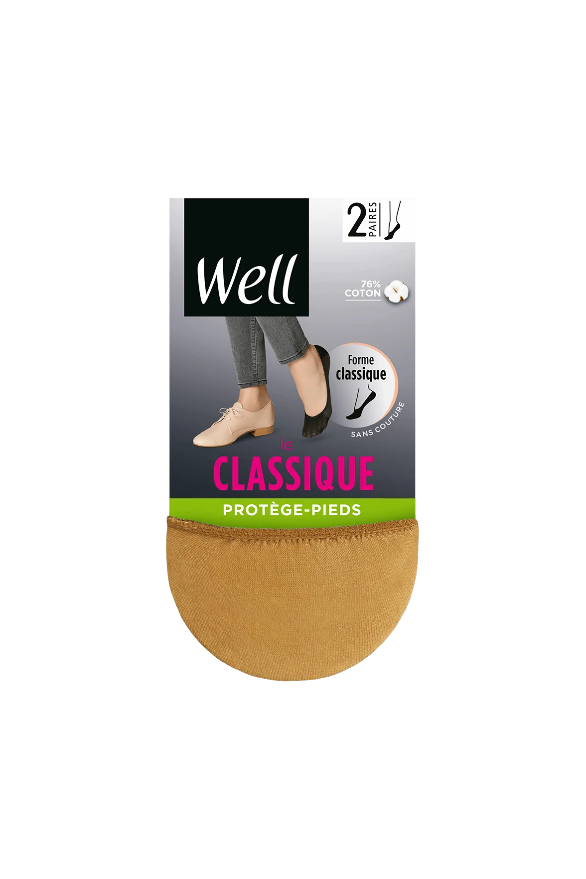 Lot de 2 paires de Protège-Pieds Le Classique - Naturel - Image 2
