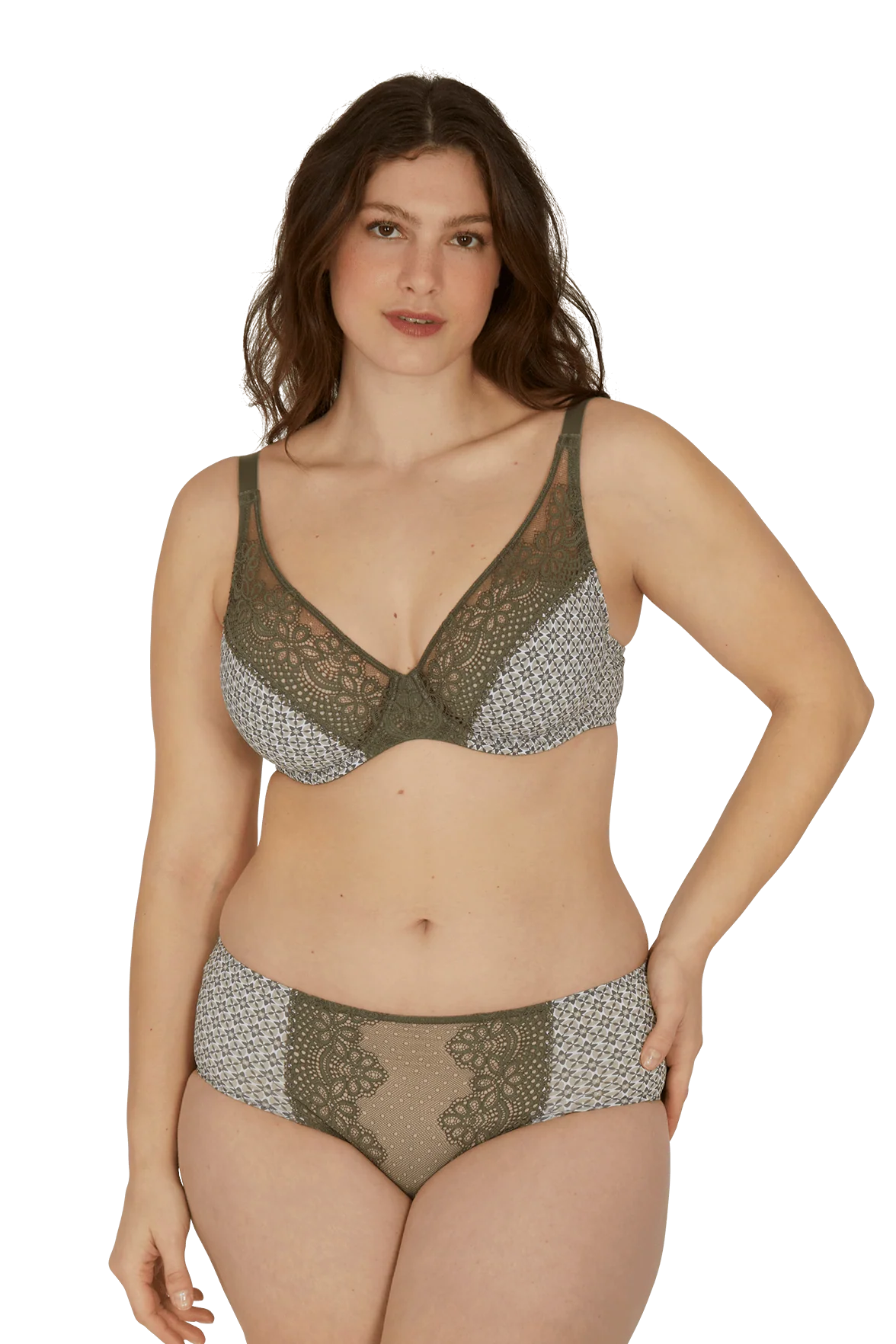 Shorty en dentelle et microfibre L'irrésistible - Mosaique - Image 3