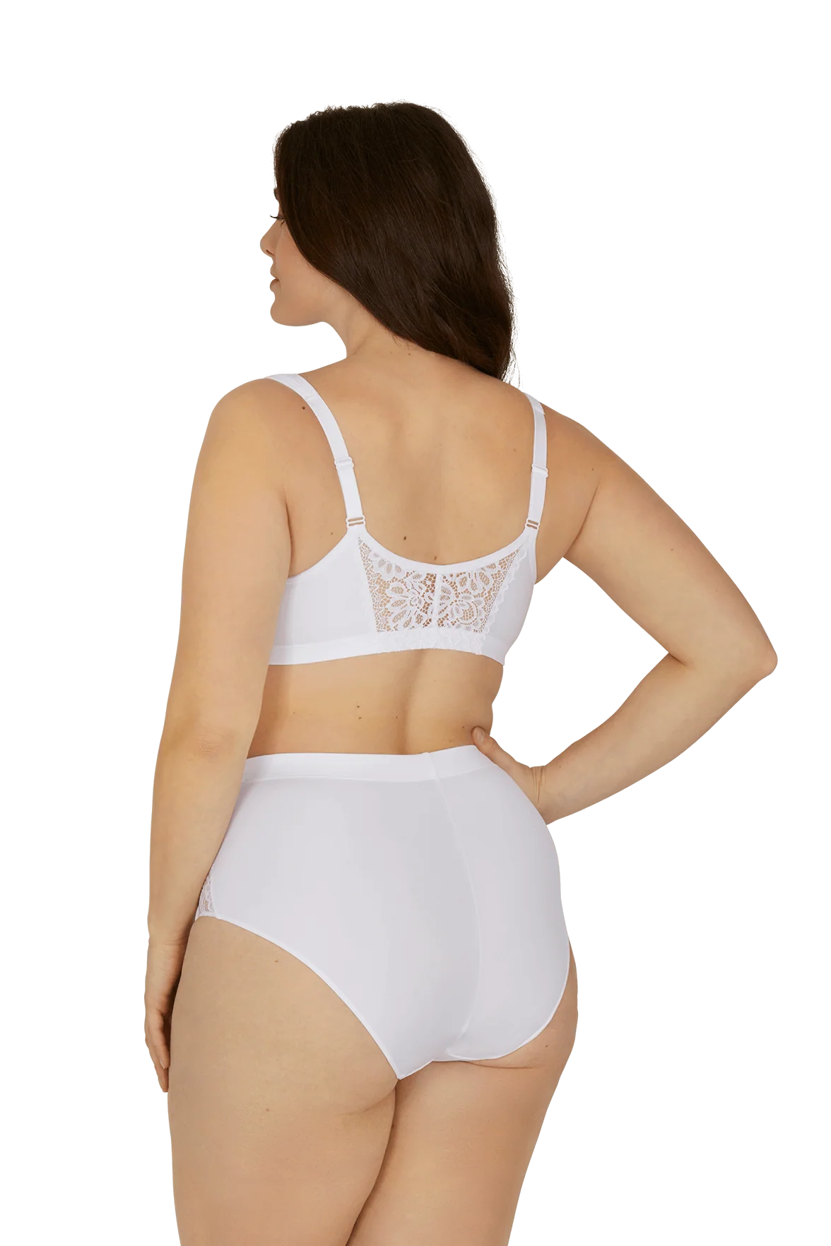 Soutien-gorge sans armatures agrafage avant Well Allure L'Elégante - Blanc - Image 4